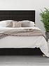  image of aspire-kelly-fabric-small-double-ottoman-storage-bed