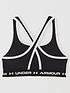  image of under-armour-girls-crossback-sports-bra-blackwhitenbsp