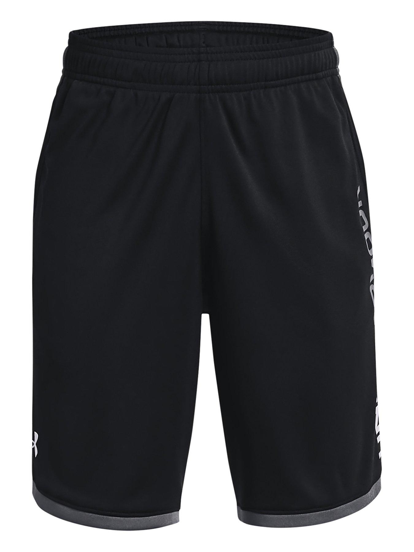 UNDER ARMOUR Boys Stunt 3.0 Shorts - Black/White