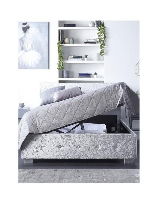 front image of aspire-crushed-velvet-side-opening-ottomannbspstoragenbspbed-bed