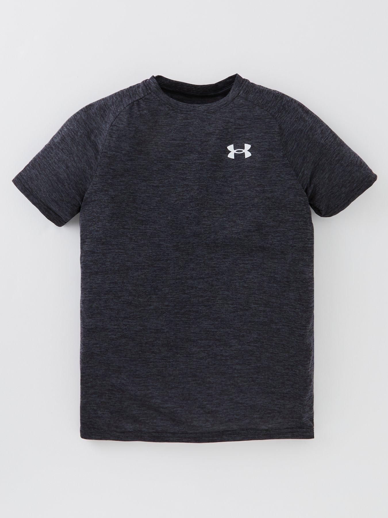 UNDER ARMOUR Boys Tech 2.0 T-Shirt - Black/White