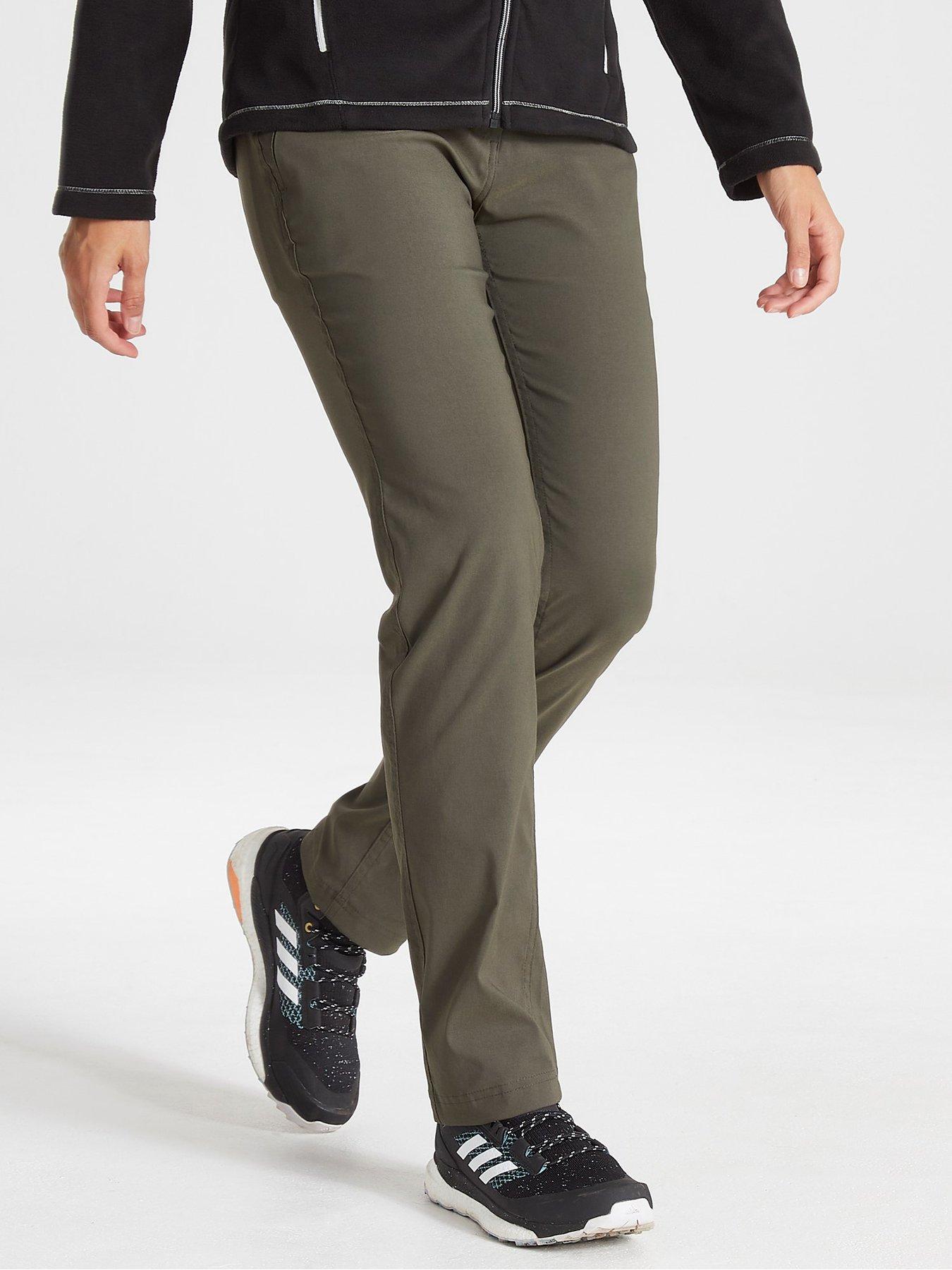 Craghoppers Kiwi Pro II  Short Length Walking Trousers - Khaki