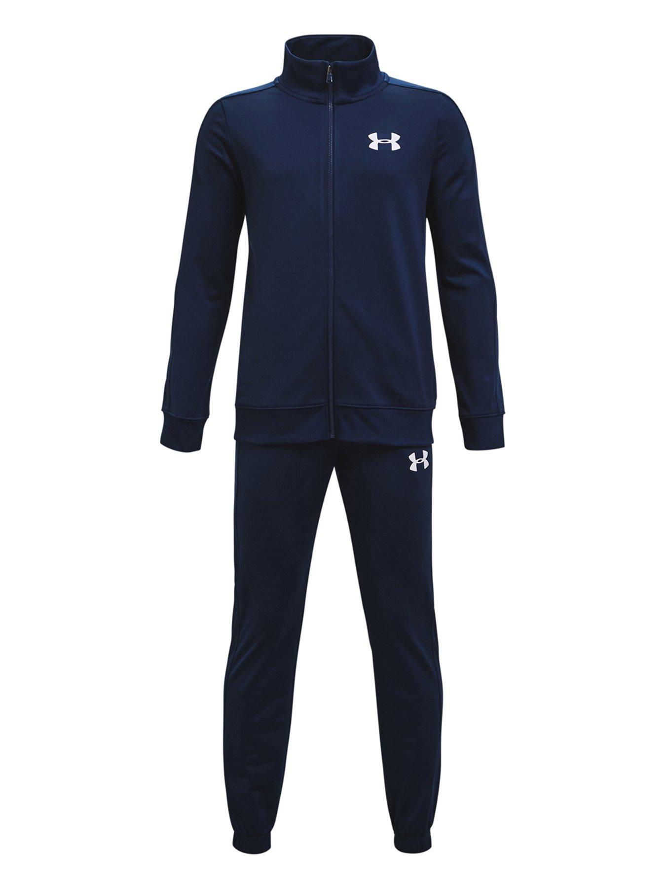 undefined Boys Knit Tracksuit - Navy/White