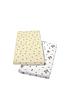  image of disney-winnie-the-pooh-happy-pooh-cot-bed-fitted-sheet--2-pack