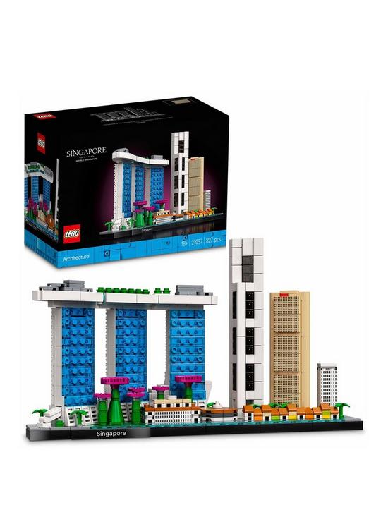 front image of lego-architecture-singapore-building-set-21057