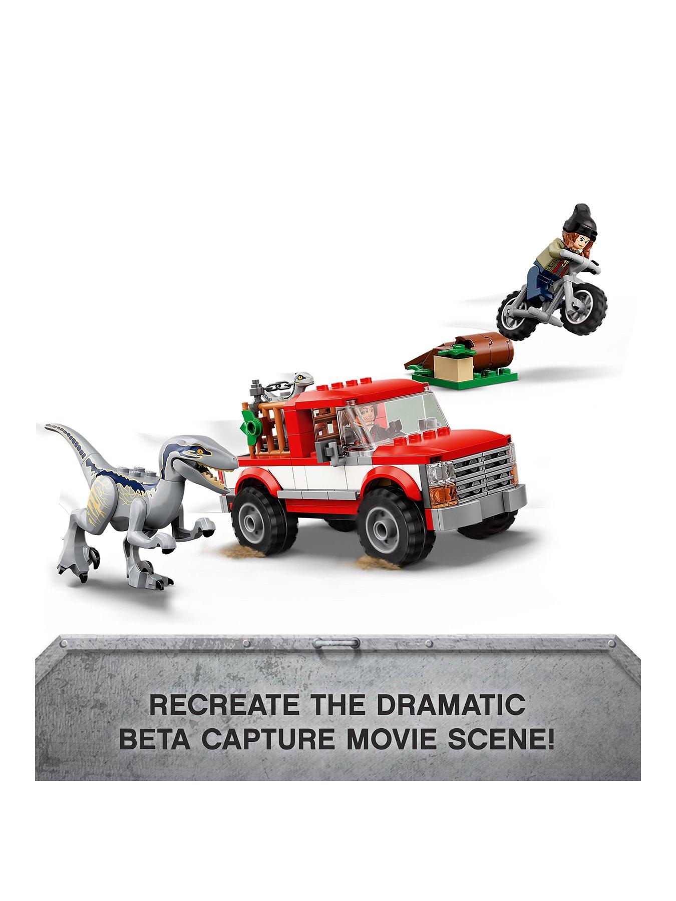 LEGO Jurassic World Blue & Beta Velociraptor Capture | littlewoods.com