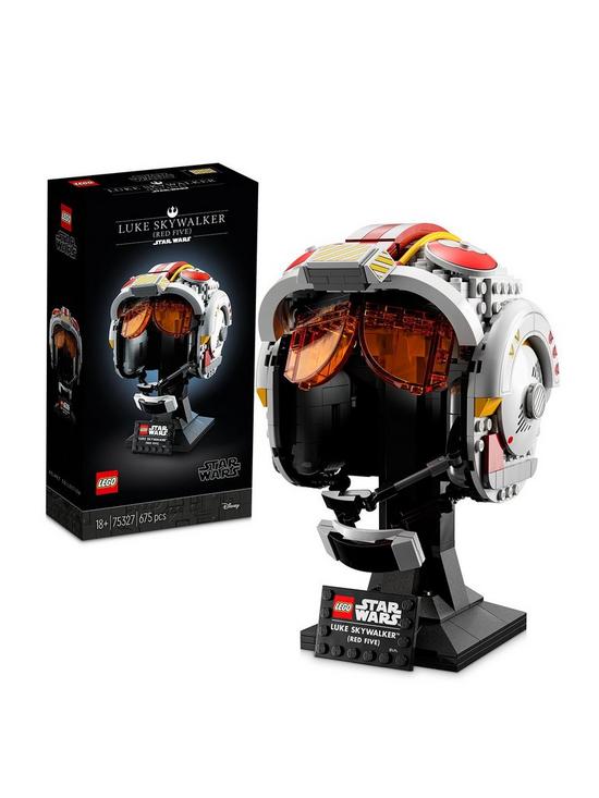front image of lego-star-wars-luke-skywalkertrade-red-five-helmet