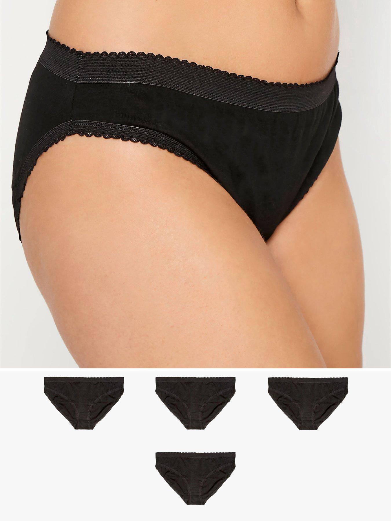  image of long-tall-sally-4-pack-cotton-stretch-high-leg-briefs
