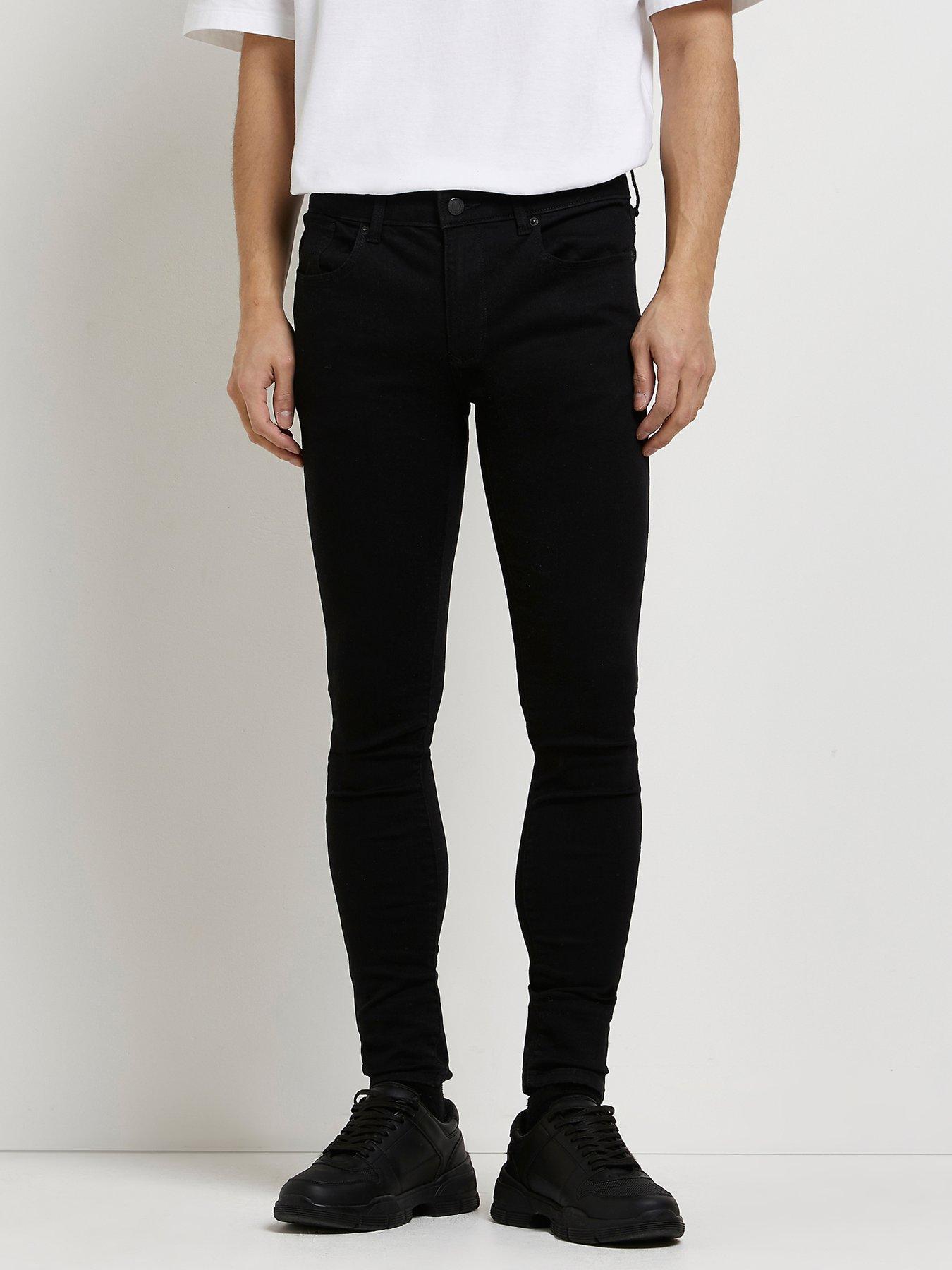 undefined Spray On Crow Skinny Jeans - Black