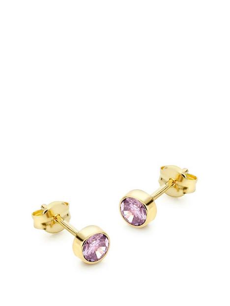 love-gold-9ct-yellow-gold-lilac-cz-45mm-stud-earrings