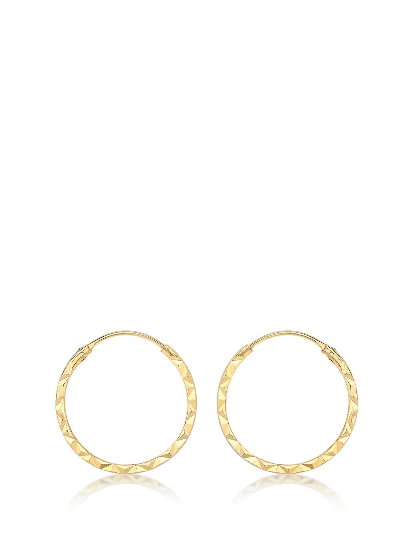 the-love-collection-9ct-yellow-gold-1mm-tube-15mm-diamond-cut-hoop-earrings