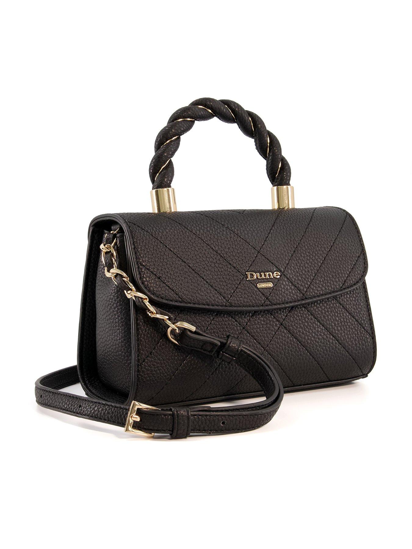 Dune London Dinks Mini Top Handle Crossbody Bag Black