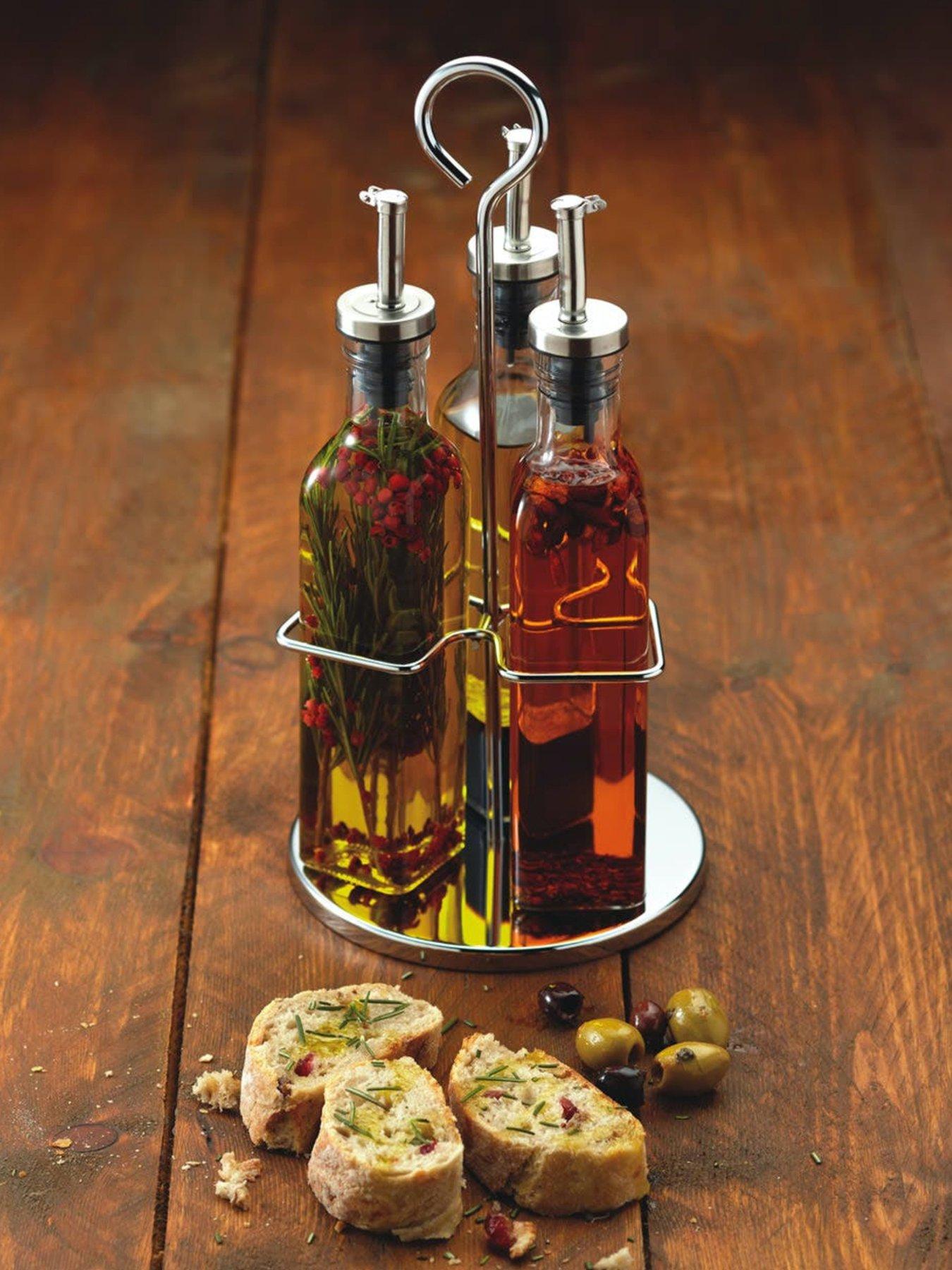 kitchencraft-world-of-flavours-italian-3-bottle-glass-oil-and-vinegar-set-with-caddy