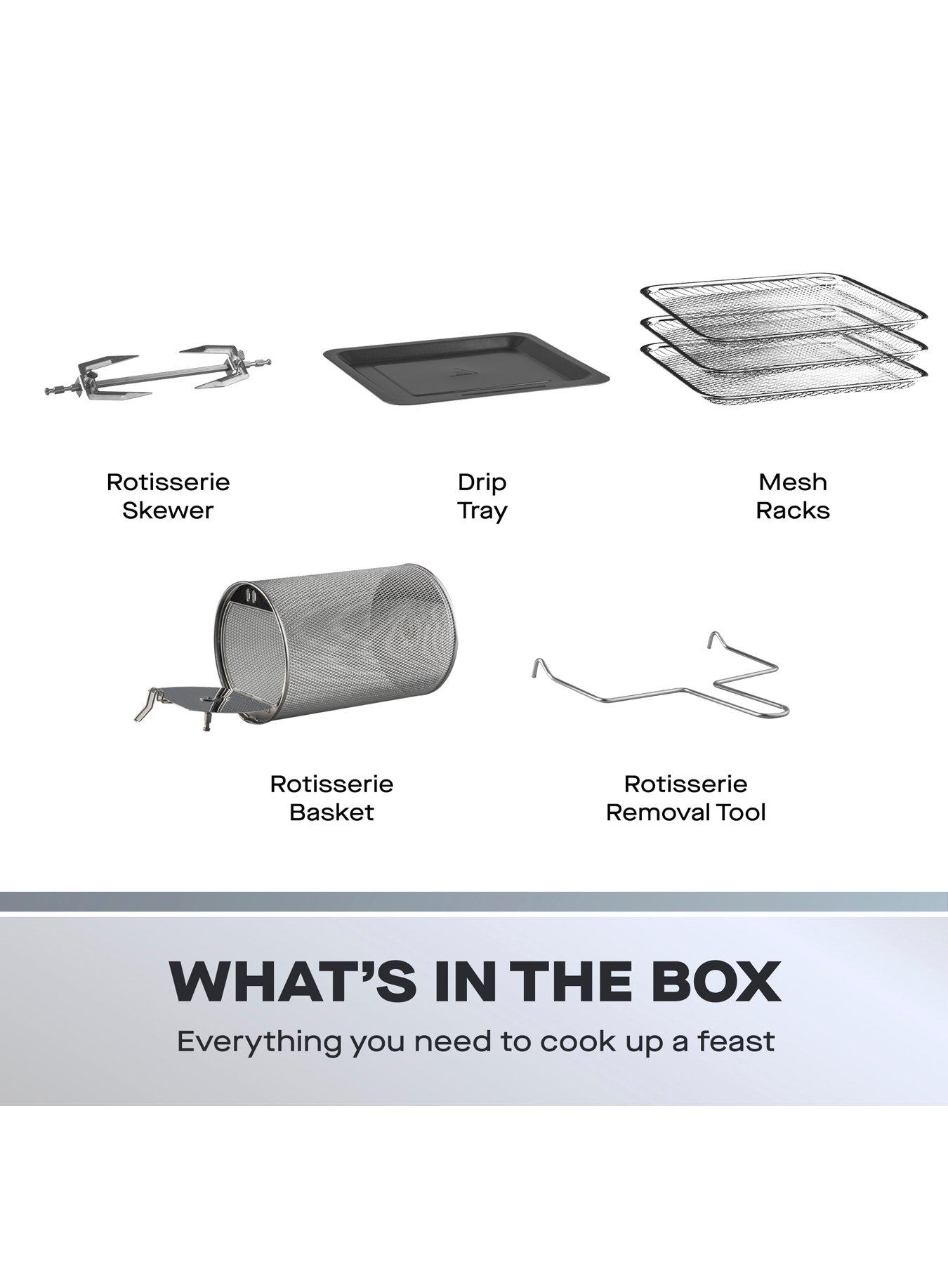  image of daewoo-12l-digital-rotisserie-air-fryer-oven