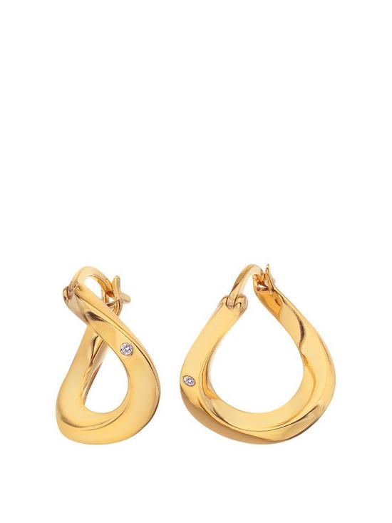 front image of hot-diamonds-x-jac-jossa-soul-twist-earrings
