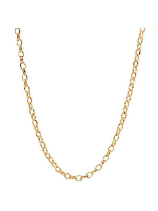 front image of hot-diamonds-x-jac-jossa-embrave-oval-wired-chain-50cm