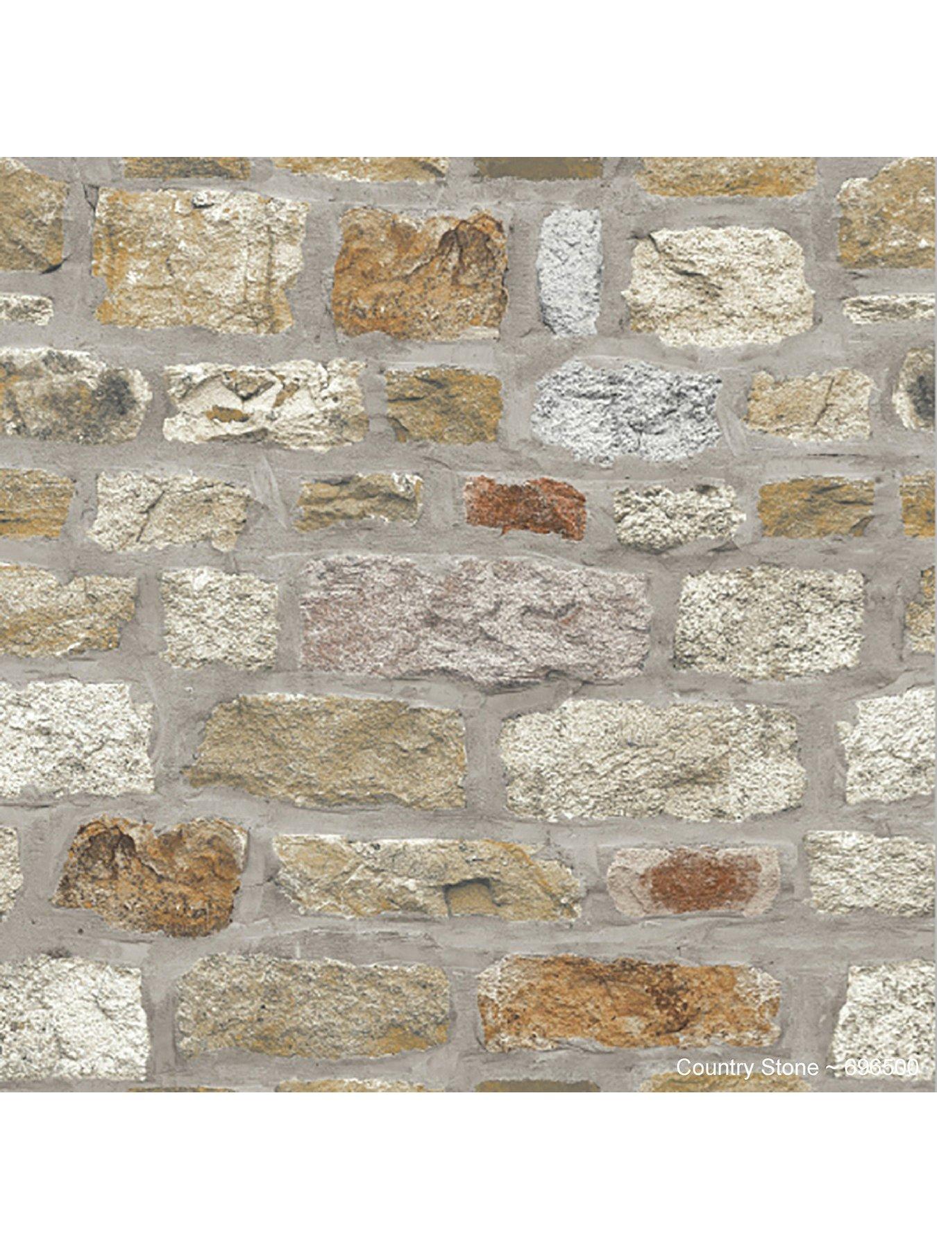 Image 2 of 5 of ARTHOUSE Country Stone Wallpaper