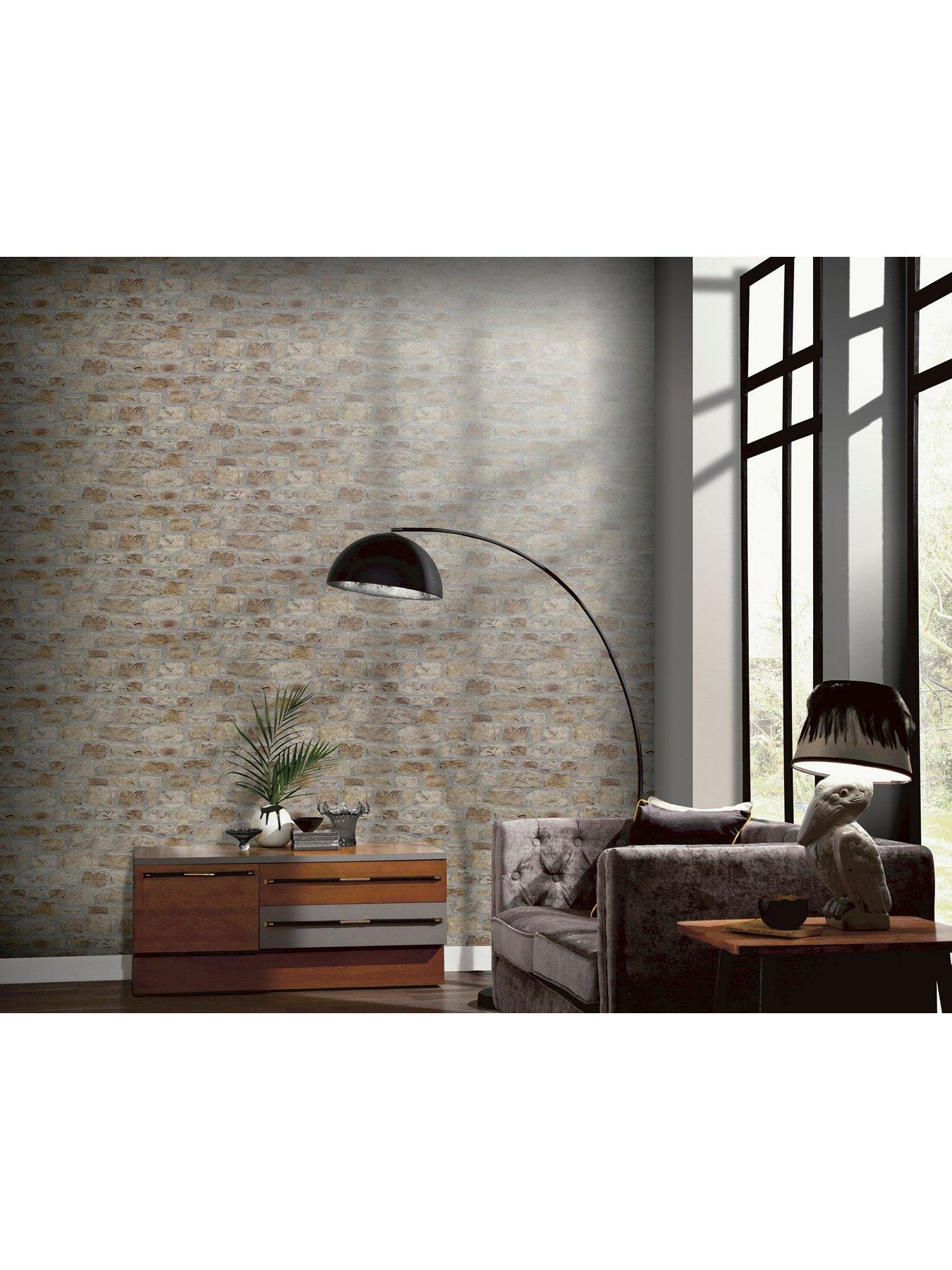 Image 4 of 5 of ARTHOUSE Country Stone Wallpaper