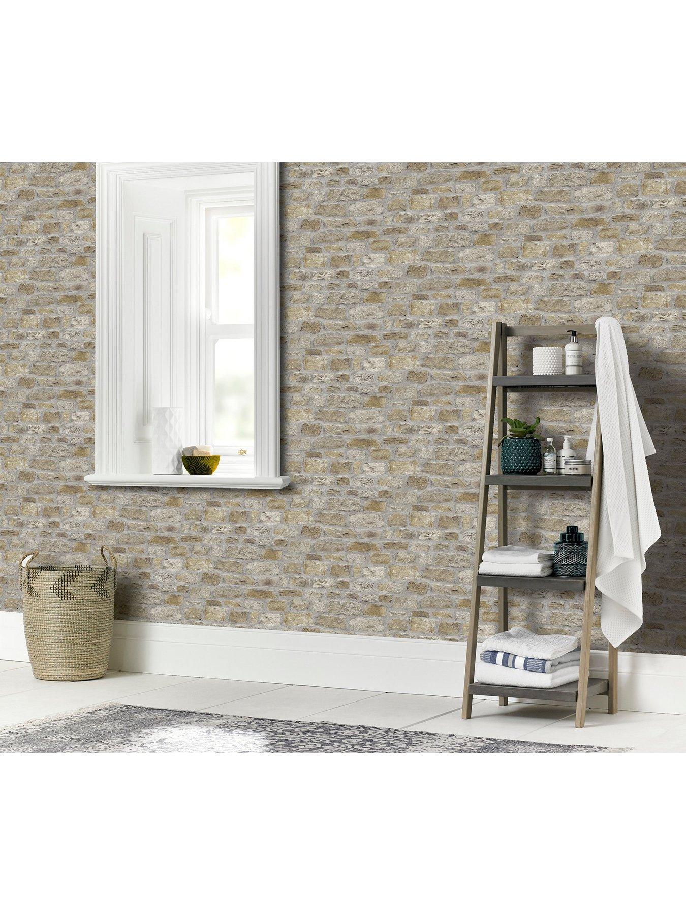 Image 5 of 5 of ARTHOUSE Country Stone Wallpaper