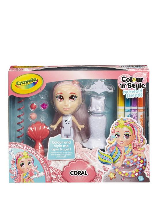 front image of crayola-colour-n-style-friends-mermaids-coral