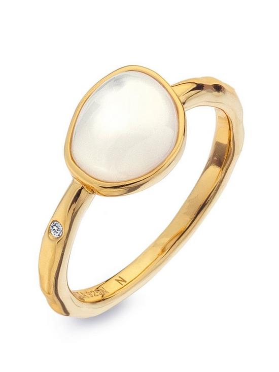 stillFront image of hot-diamonds-x-jac-jossa-calm-mother-of-pearl-ring