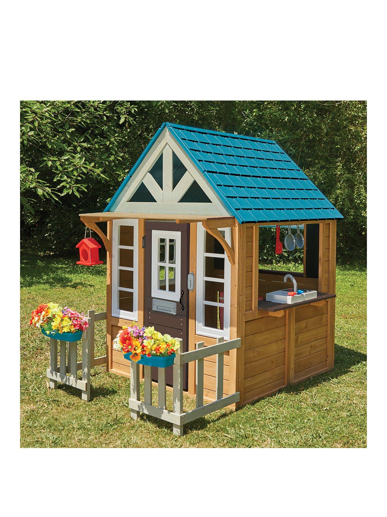 kidkraft stonewood outdoor playhouse