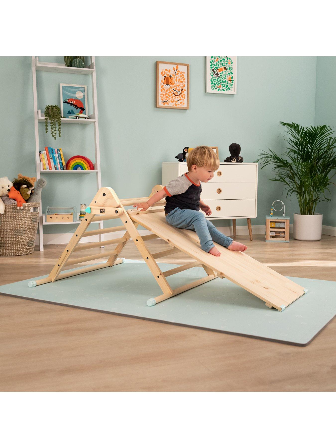  image of active-tots-indoor-wooden-bridge-amp-slide