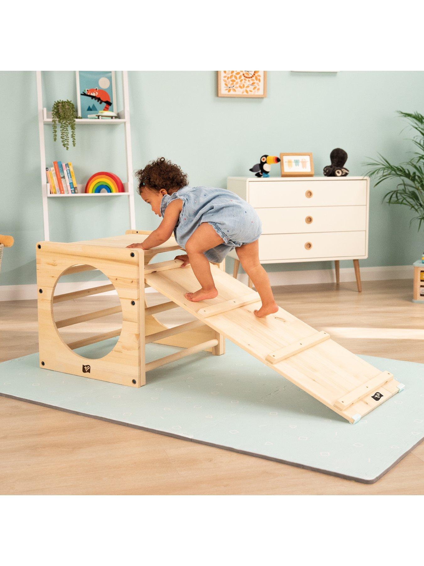  image of active-tots-indoor-wooden-bridge-amp-slide