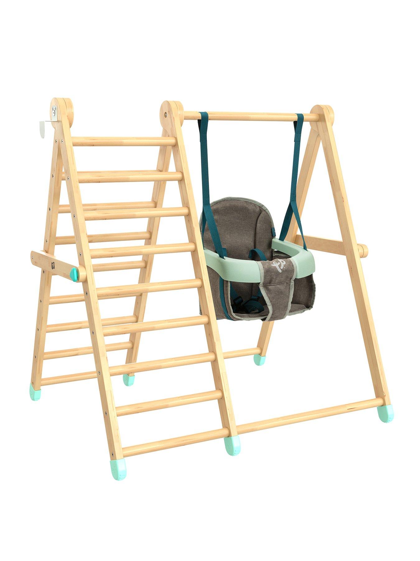 Active Tots Indoor Wooden Climb and Swing Frame