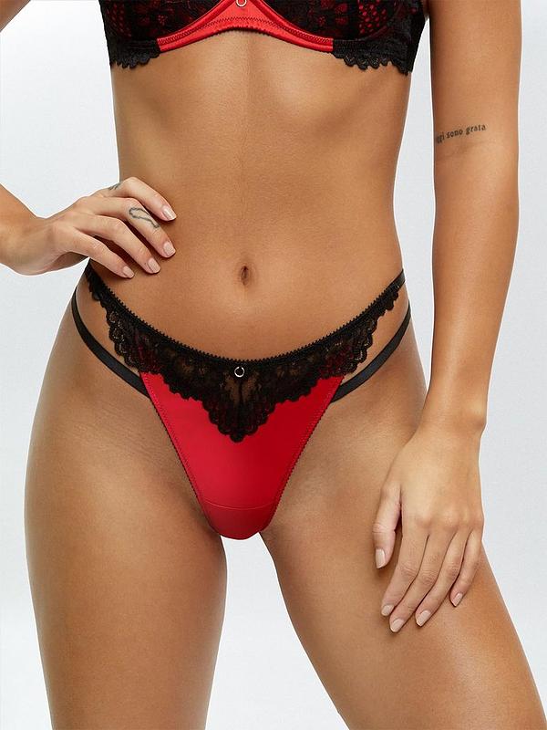 underwear knickers Ann Summers The Intoxicating Thong Red Size 10 lingerie