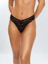  image of ann-summers-sexy-lace-planet-3pp-thong-black