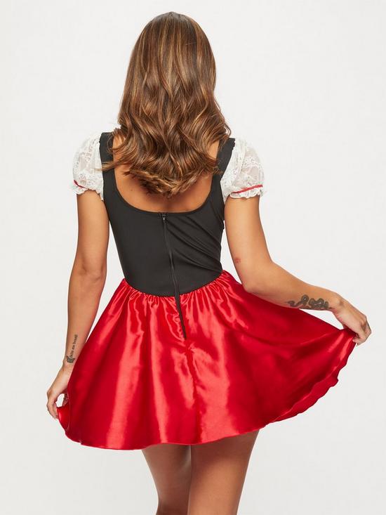 stillFront image of ann-summers-role-play-beer-maid-dress-black