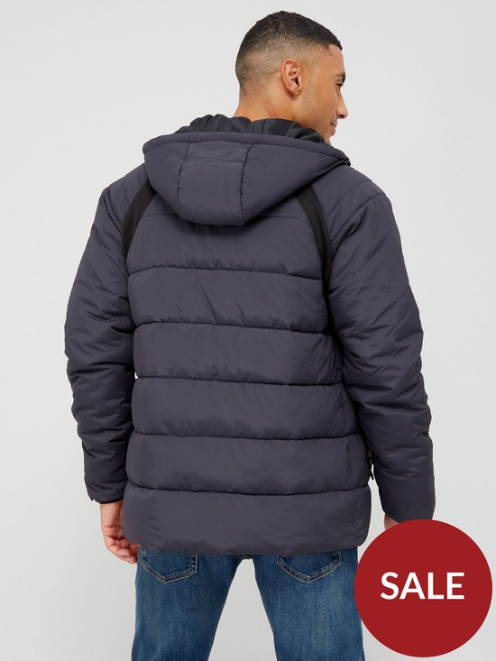 stillFront image of very-man-midweight-hooded-padded-charcoal