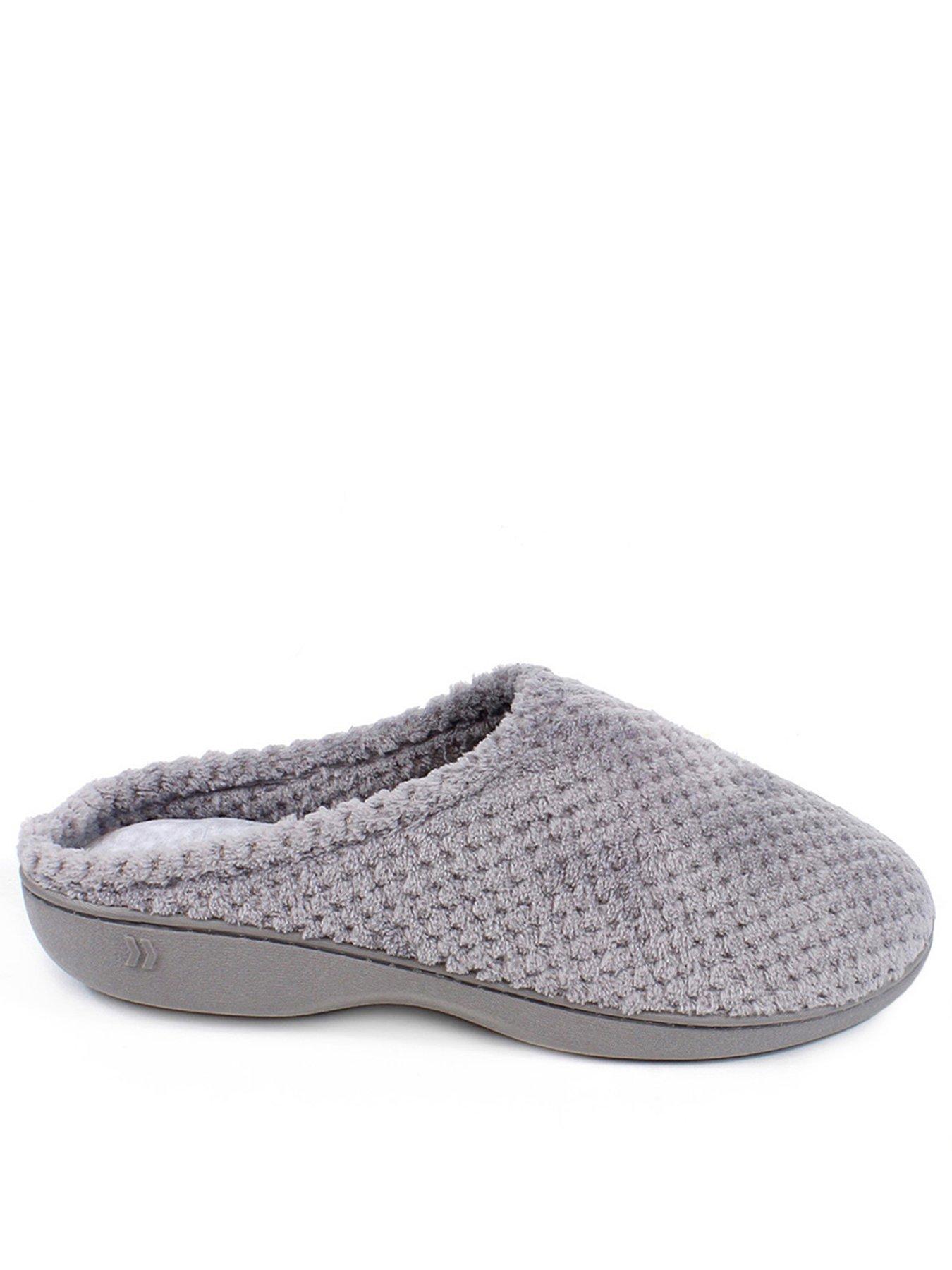 undefined Isotoner 360 Comfort Popcorn Mule - Grey