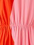  image of michelle-keegan-colour-block-midi-dress-pink