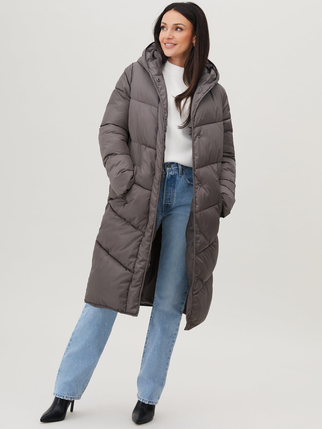 Tenth Long coat WOMEN FASHION Coats Combined White M discount 93% 