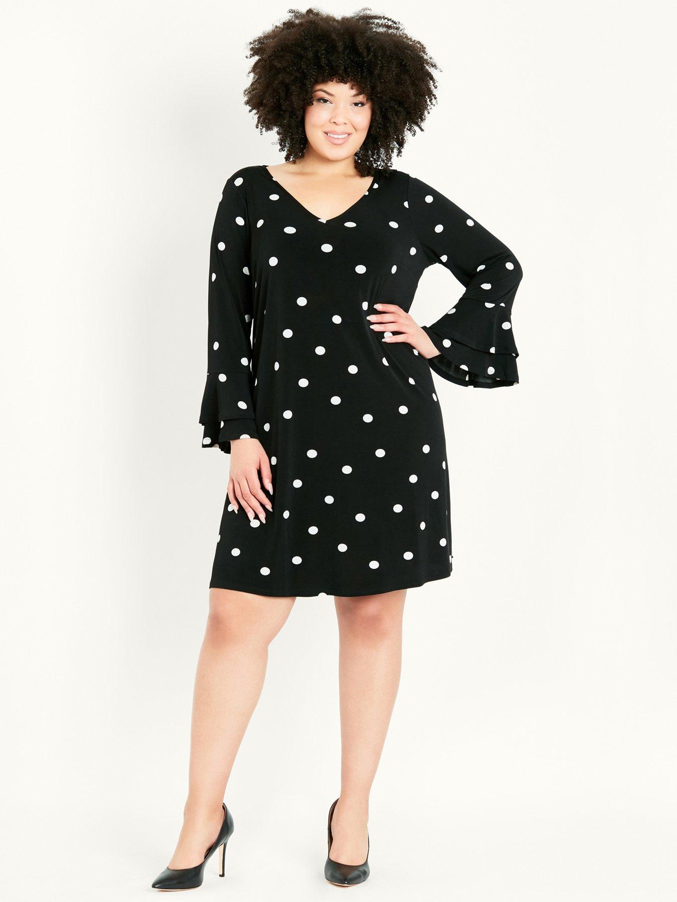 evans polka dot dress