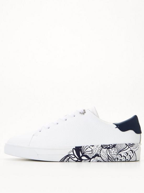 front image of ted-baker-vemmy-retro-swirl-leather-sneaker