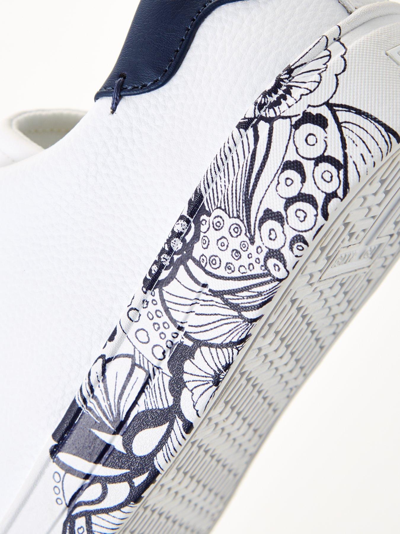  image of ted-baker-vemmy-retro-swirl-leather-sneaker