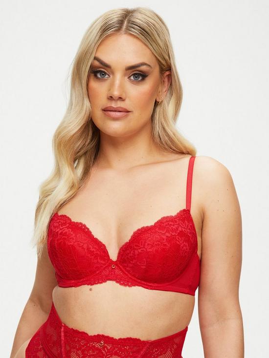 front image of ann-summers-sexy-lace-planet-plunge-red