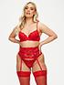  image of ann-summers-sexy-lace-planet-plunge-red