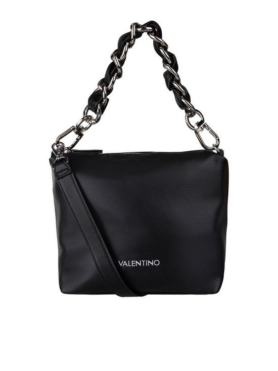 front image of valentino-bags-pastis-hobo-bag-black
