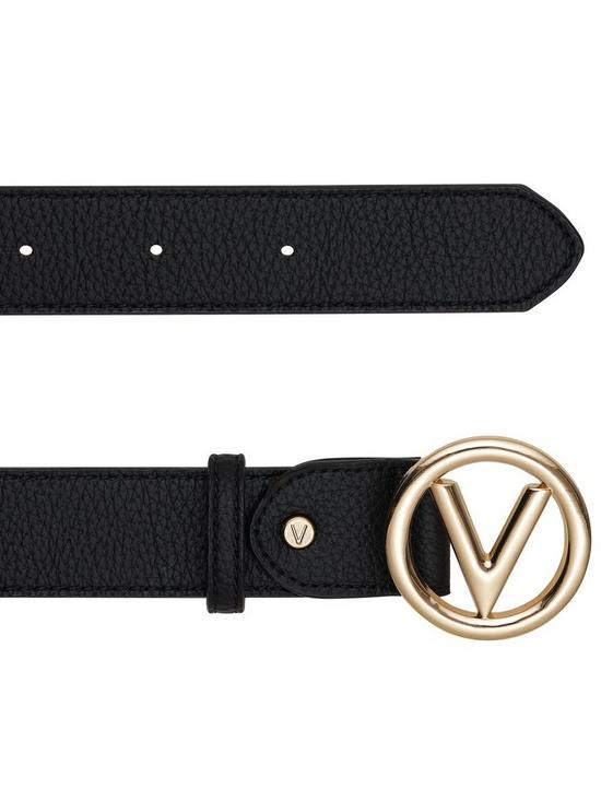 back image of valentino-bags-round-thin-belt-black