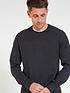  image of everyday-cotton-rich-crew-neck-jumper-charcoal