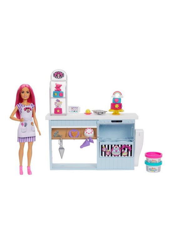 front image of barbie-bakery-doll-and-playset-with-accessories