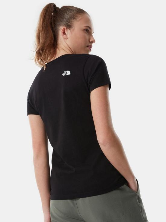 stillFront image of the-north-face-ss-easy-tee-black