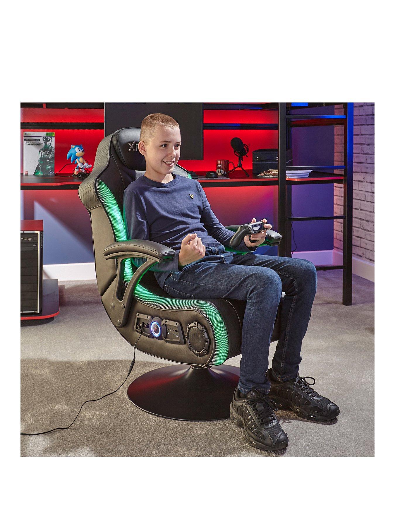 X Rocker Monsoon RGB Stereo Audio Gaming Chair with Vibrant