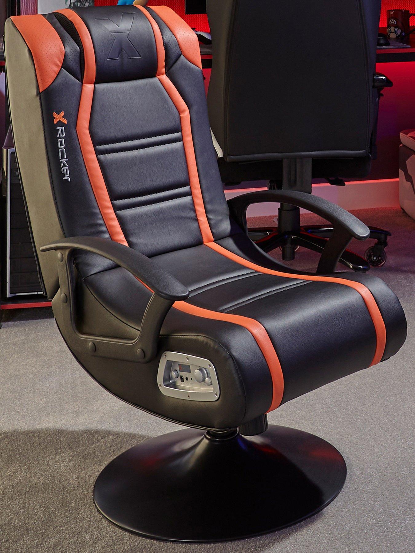 X Rocker Veleno 2.1 Orange Stereo Audio Junior Gaming Chair with