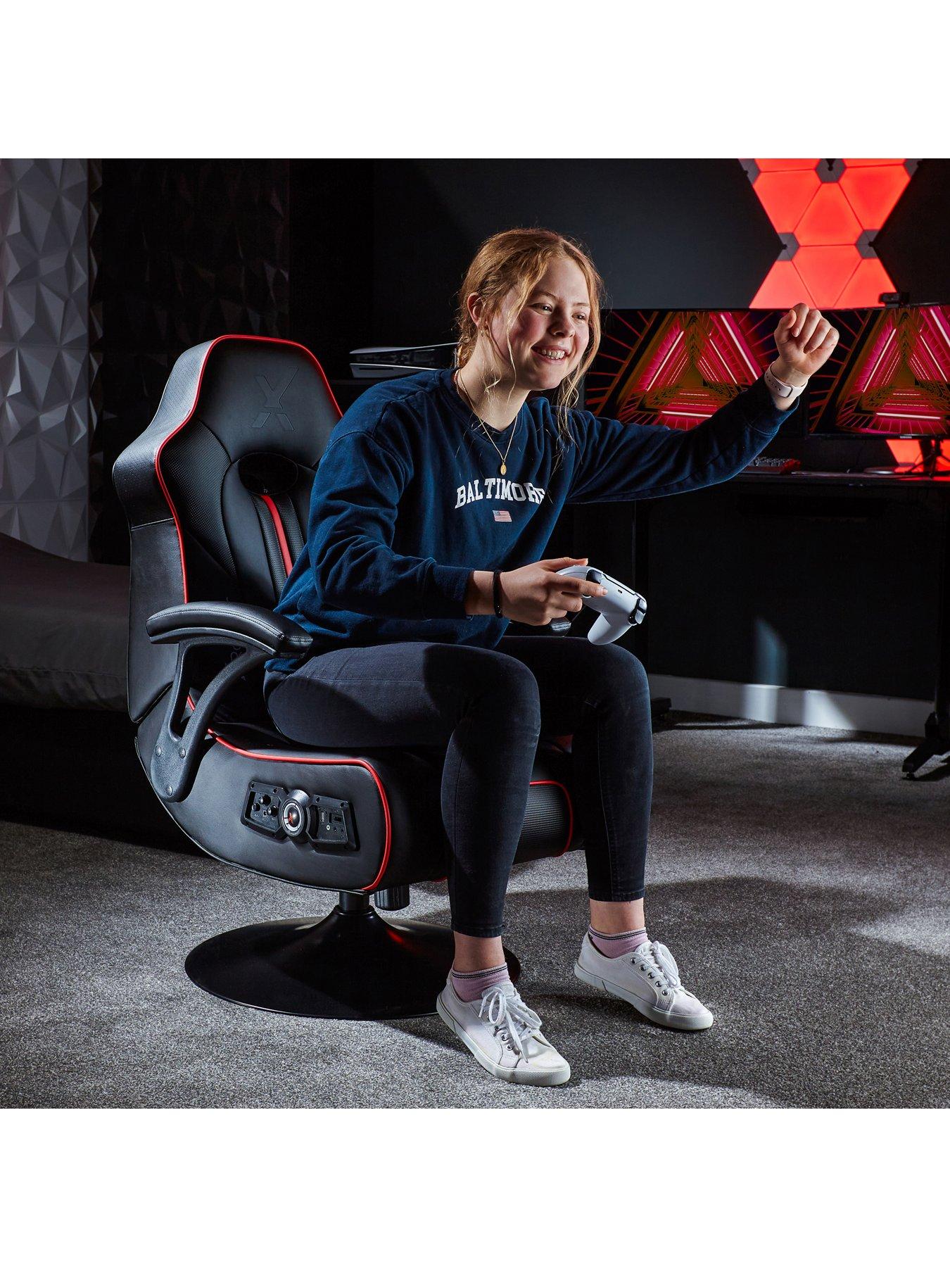 X Rocker Torque 2.1 Red Stereo Audio Gaming Chair with Vibration