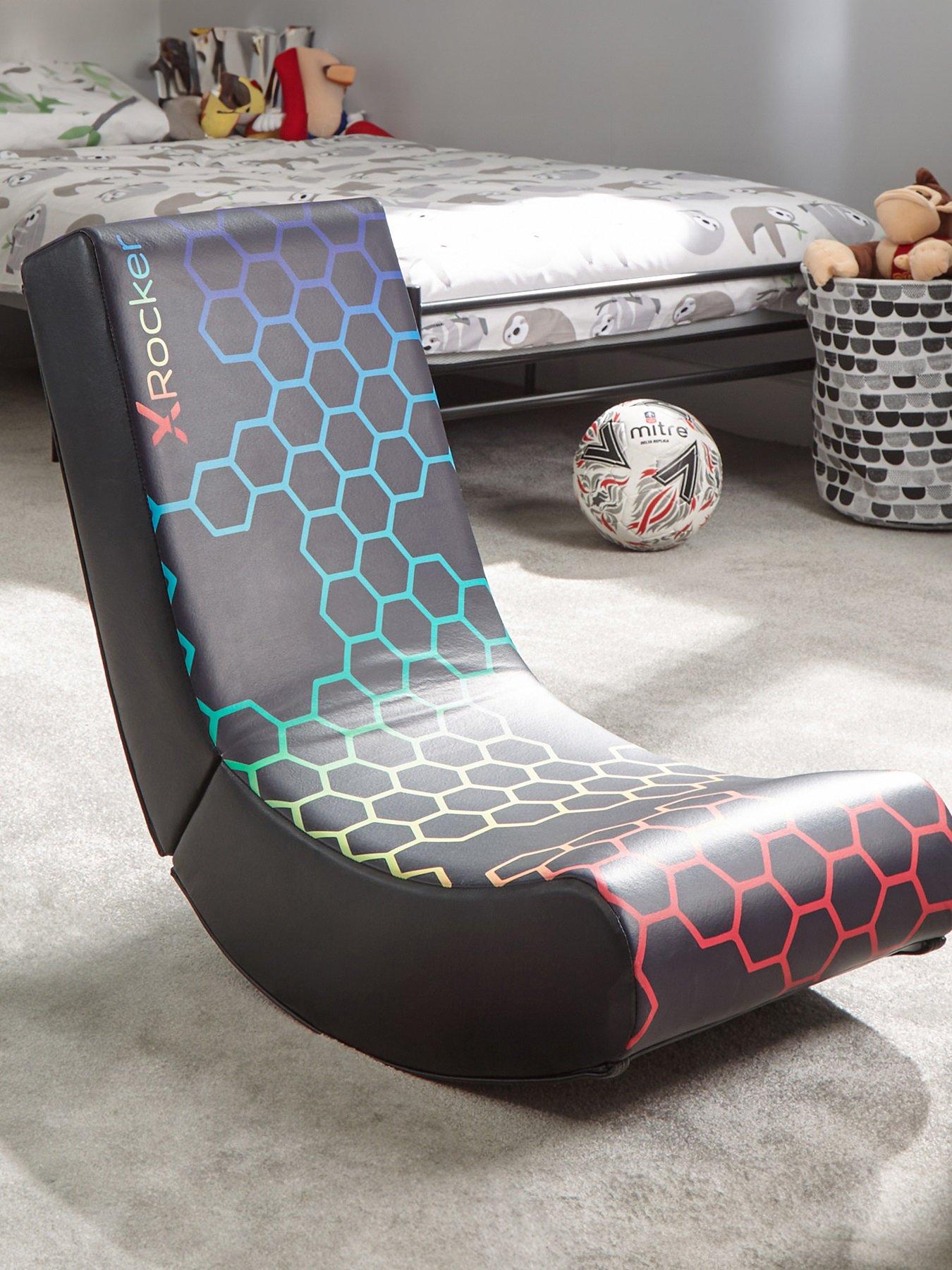 X Rocker Video Rocker Neo - Black Hex Edition Foldable Gaming Chair ...
